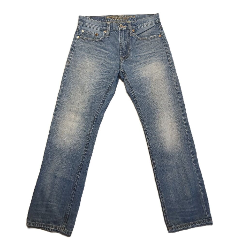 American Eagle Men’s 26x28 Jeans Slim Straight Stretch Blue Denim